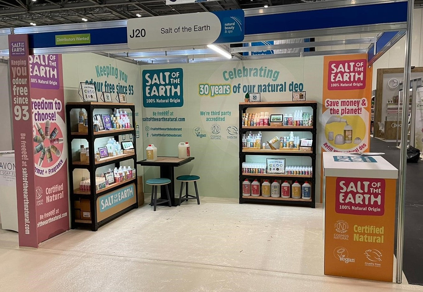 Salt of the Earth Stand at the 2023 Natural & Organic Products Show